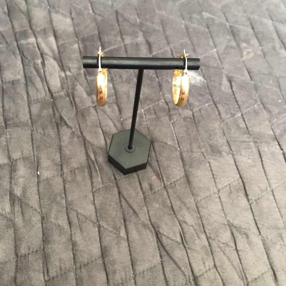 Gold hoop earrings